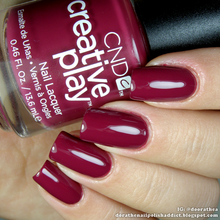 Load image into Gallery viewer, Currantly single maroon nail polish CND Creative Play