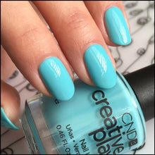 Load image into Gallery viewer, Drop Anchor Turquoise nail polish Creative Play CND