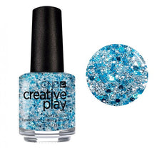 Load image into Gallery viewer, Kiss & Teal CND Blue glitter nail polish