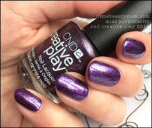 Load image into Gallery viewer, Miss Purplearity purple metallic nail polish
