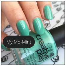 Load image into Gallery viewer, My Mo Mint green nail polish Creative Play