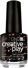 Load image into Gallery viewer, Nocturne It Up black glitter nail polish CND Creative play
