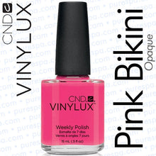 Load image into Gallery viewer, Pink Bikini nail polish bright pink nails