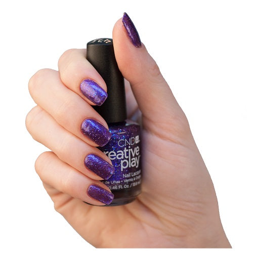 Positively Plumsy Purple Glitter nail polish CND