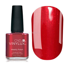 Load image into Gallery viewer, Tartan Punk CND Vinylux Red nail polish