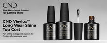 Load image into Gallery viewer, CND Vinylux Long Wear Shine Top Coat & brush