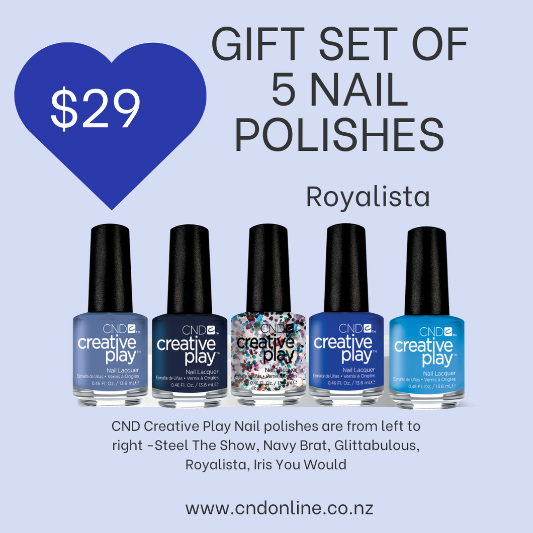 Creative Play Gift Set of 5 Nail Polishes - Royalista