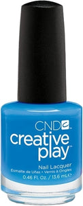 Aquaslide bright blue nail polish CND