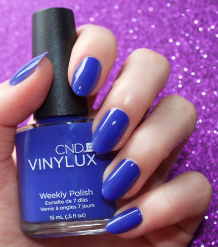 Blue Eyeshadow nail polish CND Vinylux