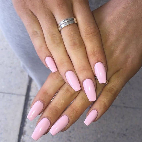 Candied - Pale pink nails - CND