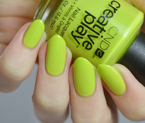 Carou Celery Lime green nail polish CND