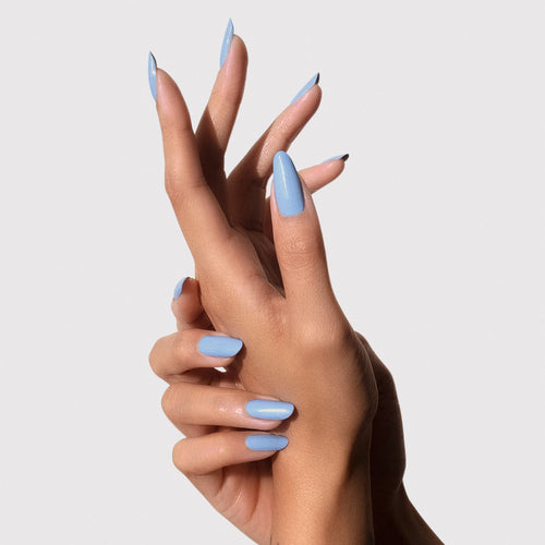 Chance Taker - pale blue nail polish CND
