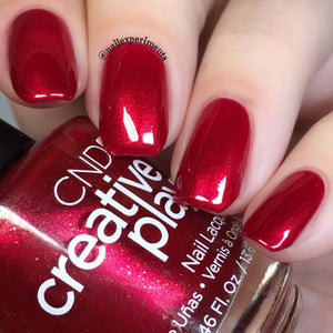 Crimson Like It Hot red nail polish CND