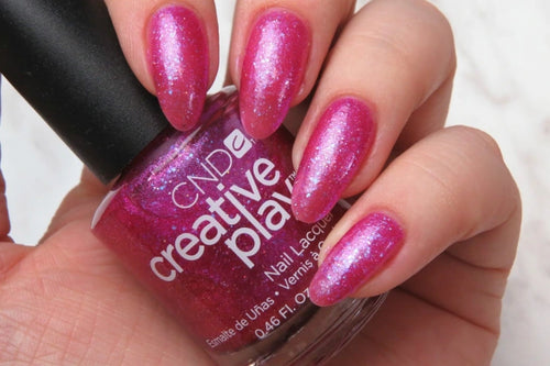 Dazzleberry - purple pink glitter nail polish - CND Creative Play