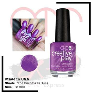 Fuchsia Is Ours purple nail polish CND Creative Play