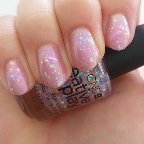 Got A Light holographic glitter nail polish CND