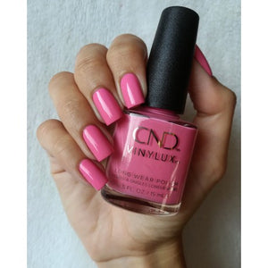 Holographic pink nail polish Vinylux Long Wear