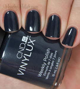 Indigo Frock dark navy blue nail polish CND Vinylux