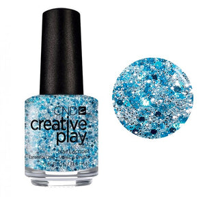 Kiss & Teal CND Blue glitter nail polish