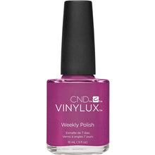 Load image into Gallery viewer, Magenta Mischief CND Vinylux bright purple-pink nail polish 

