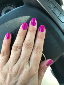 Magenta mischief CND Vinylux long wear purple pink nails