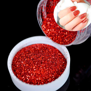 Brilliant Red Micro Nail Glitter