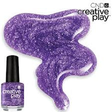 Load image into Gallery viewer, Miss Purplearity purple metallic nail polish CND Creative Play
