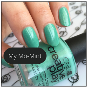 My Mo Mint green nail polish Creative Play