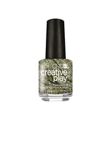 Load image into Gallery viewer, O-Live For the Moment olive green metallic nail polish Creative Play CND
