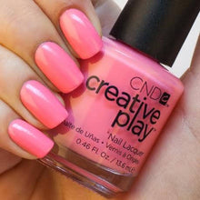 Load image into Gallery viewer, Oh Flamingo coral pink nail polish CND Creative Play
