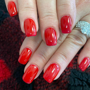 On A Dare - red nail polish - Creative Play CND