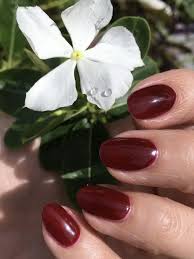 Oxblood CND Vinylux Dark Red Nails
