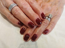 Load image into Gallery viewer, Oxblood CND Nail polish Dark red burgundy nail polish.
