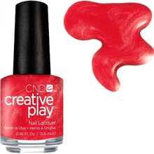 Load image into Gallery viewer, Persimmon-ality red satin nail polish CND
