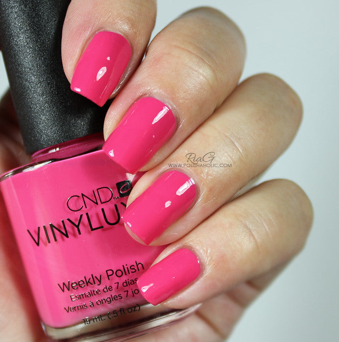 Pink Bikini hot pink nail polish CND