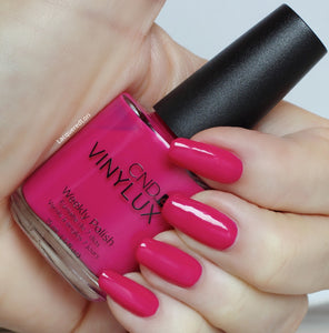 pink leggings CND Vinylux hot pink nails