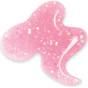 Pinkle Twinkle pink and white glitter nail polish CND