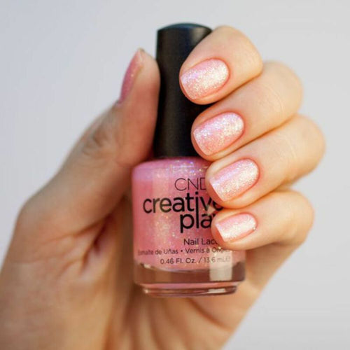 Pinkle Twinkle nail polish pink & white glitter