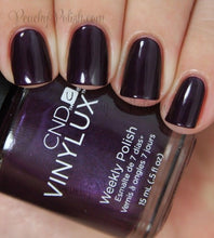 Load image into Gallery viewer, Plum Paisley dark purple nail polish CND Vinylux long wear

