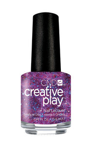Positively Plumsy purple glitter nail polish CND
