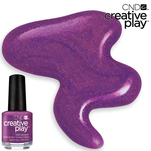 Raisin Eyebrows purple nail polish CND