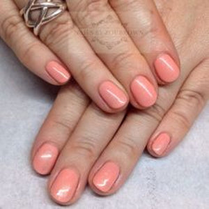Salmon Run - salmon pink nail polish - CND