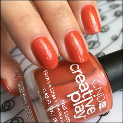 See You In Sienna - dark orange nail polish pearlised - CND