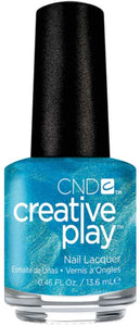 Ship-Notized blue satin nail polish CND
