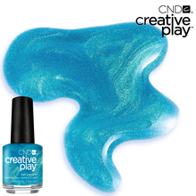 Load image into Gallery viewer, Ship-Notized blue nail polish Creative Play CND
