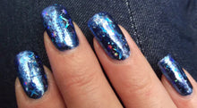 Load image into Gallery viewer, Starburst Blue Nail Foil
