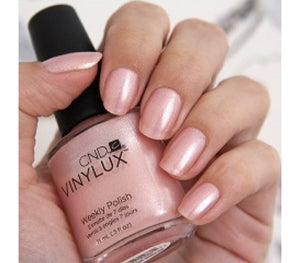Strawberry Smoothie pale pink nail polish CND