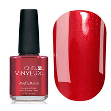 Load image into Gallery viewer, Tartan Punk CND Vinylux Red nail polish
