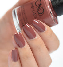 Load image into Gallery viewer, Wooded Bliss red brown nail polish CND

